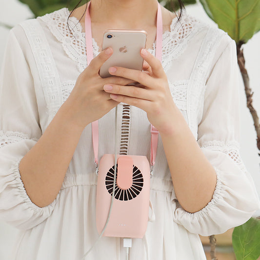 Hanging waist fan portable